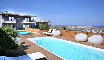 RLV3245 – Villa with amazing uninterrupted sea view in Rousa limni, Agios Nikolaos